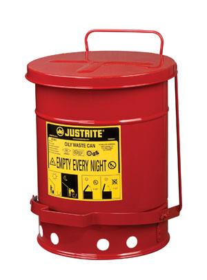 JUSTRITE 6 GAL OILY WASTE CAN FOOT COVER - Kamps Pallets